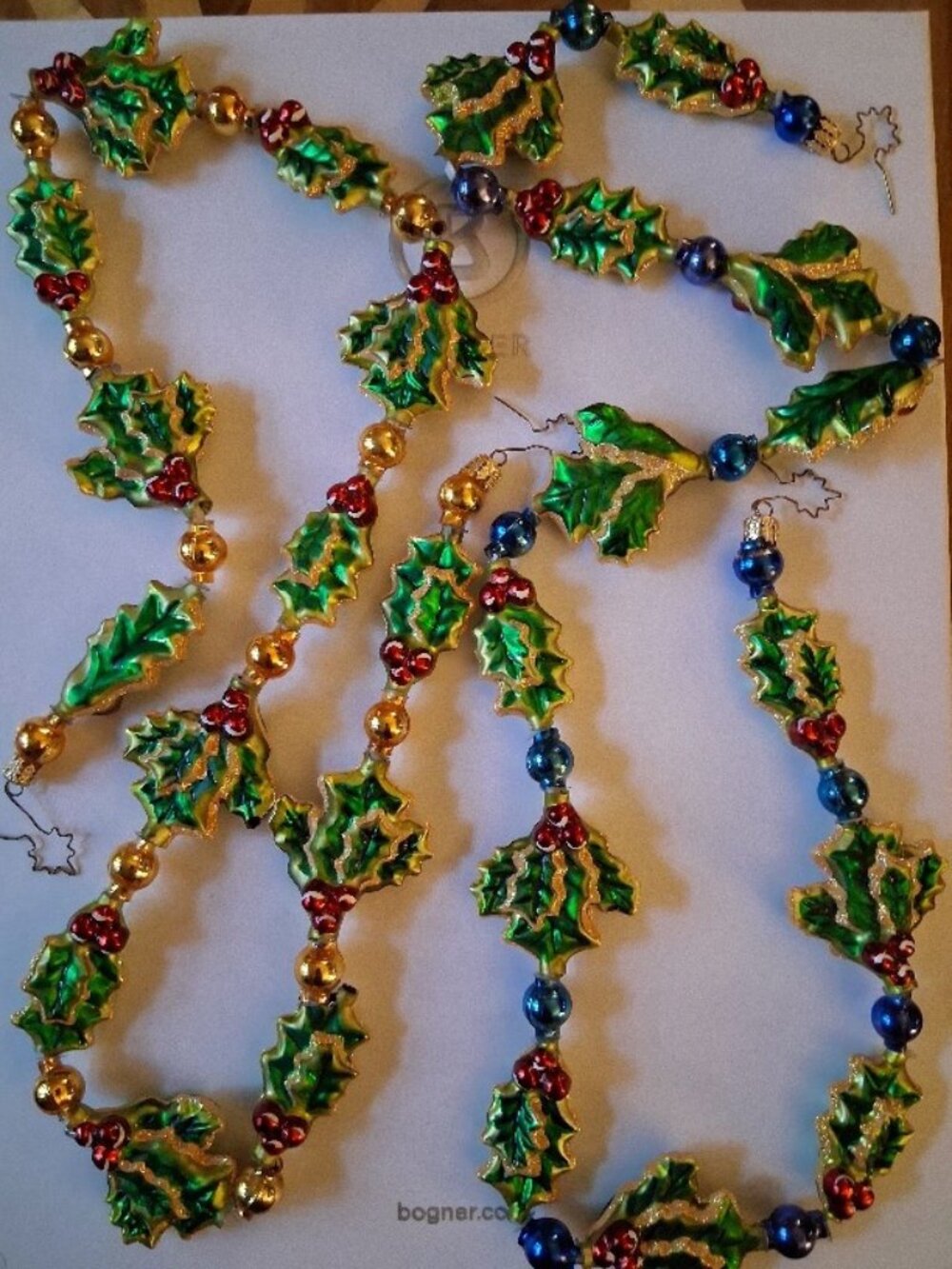 2 Extremely Rare Vintage Christopher Radko Mistleberry Garlands
